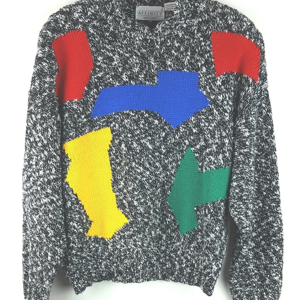 VTG AFFINITY Multicolor Sweater Sz M